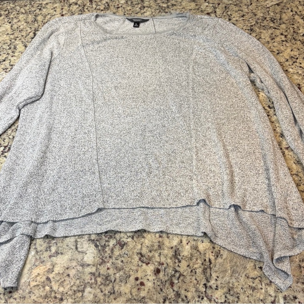 Simply Vera Vera Wang Heathered Gray Top